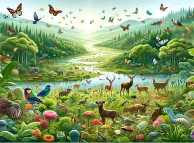 A biodiversidade refere-se à variedade de vida na Terra, incluindo a diversidade de espécies, ecossistemas e as diferenças genéticas dentro das espécies.