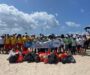 Clean up day: Projeto Mares retira 236 kg de lixo de praia na Ilha de Itaparica