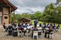 A ocasião reuniu mais de 30 integrantes da Orquestra