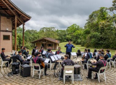 A ocasião reuniu mais de 30 integrantes da Orquestra